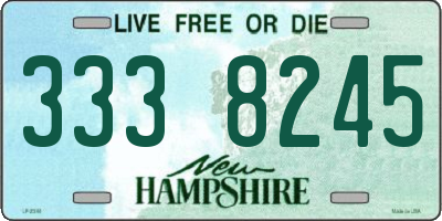 NH license plate 3338245
