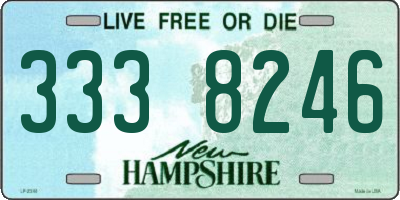 NH license plate 3338246