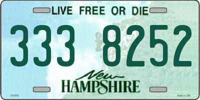 NH license plate 3338252
