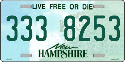 NH license plate 3338253