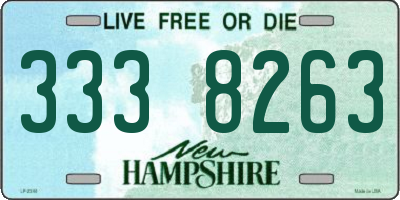 NH license plate 3338263