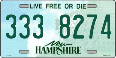 NH license plate 3338274