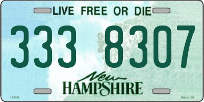 NH license plate 3338307