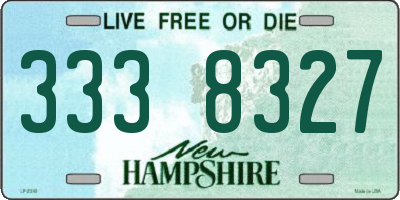 NH license plate 3338327