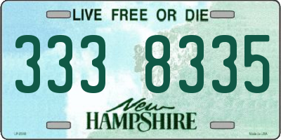 NH license plate 3338335