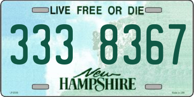 NH license plate 3338367