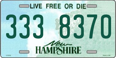 NH license plate 3338370
