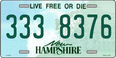 NH license plate 3338376