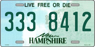 NH license plate 3338412