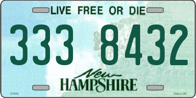 NH license plate 3338432