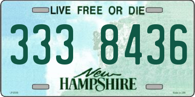 NH license plate 3338436