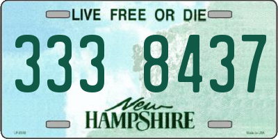 NH license plate 3338437