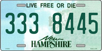 NH license plate 3338445