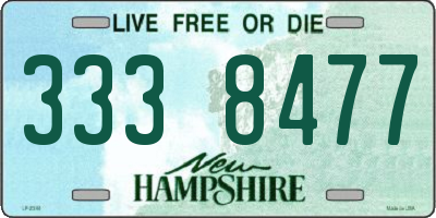 NH license plate 3338477