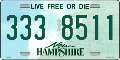 NH license plate 3338511