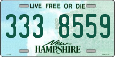 NH license plate 3338559