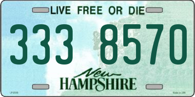 NH license plate 3338570