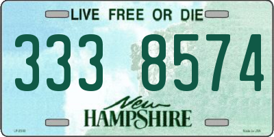 NH license plate 3338574
