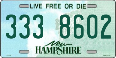 NH license plate 3338602