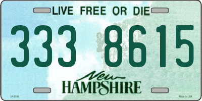 NH license plate 3338615