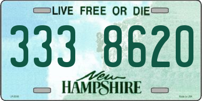 NH license plate 3338620
