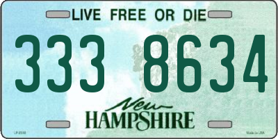 NH license plate 3338634