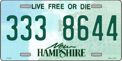 NH license plate 3338644