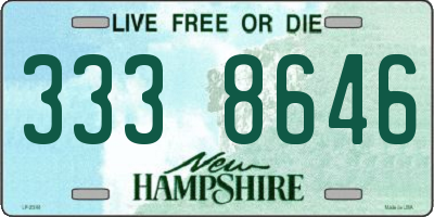 NH license plate 3338646