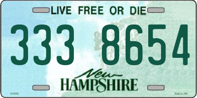 NH license plate 3338654