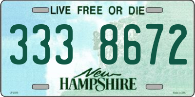 NH license plate 3338672