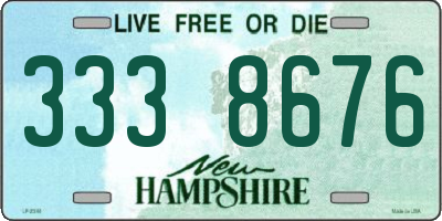 NH license plate 3338676