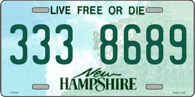 NH license plate 3338689