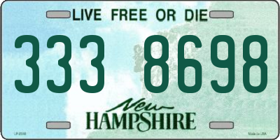 NH license plate 3338698