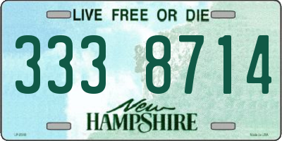 NH license plate 3338714