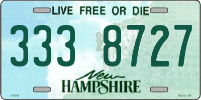 NH license plate 3338727