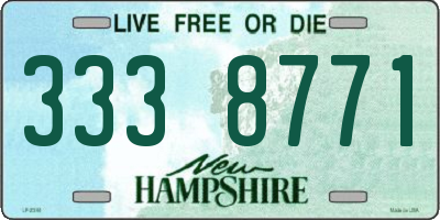 NH license plate 3338771