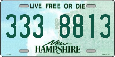 NH license plate 3338813