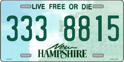 NH license plate 3338815