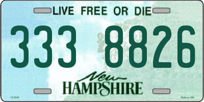 NH license plate 3338826