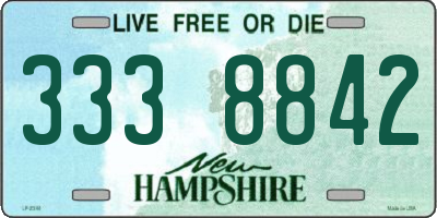 NH license plate 3338842