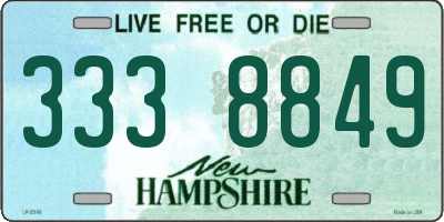 NH license plate 3338849