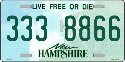 NH license plate 3338866