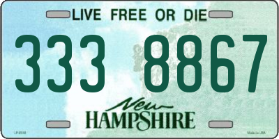NH license plate 3338867