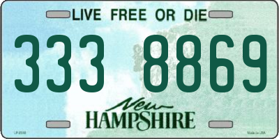NH license plate 3338869