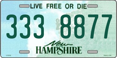 NH license plate 3338877