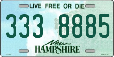 NH license plate 3338885