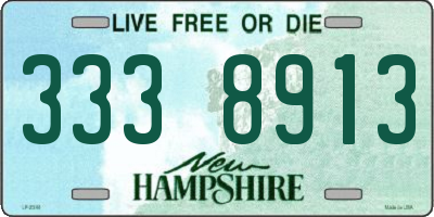 NH license plate 3338913