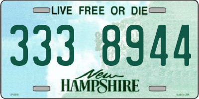 NH license plate 3338944