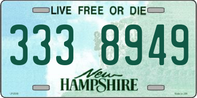 NH license plate 3338949