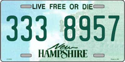NH license plate 3338957